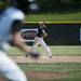 A Saline player throws to first during a double header against Pioneer on Monday, May 20. Daniel Brenner I AnnArbor.com